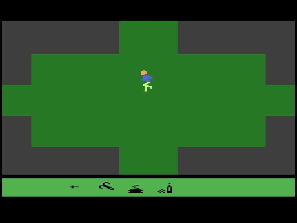 Gameplay of Swordquest Earthworld for Atari 2600